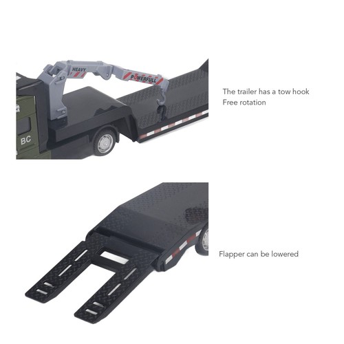 Alloy dinosaur flatbed - 1:50,
