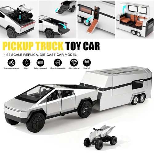 Pickup trailer alloy car model - pickup,